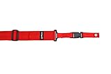 DiMarzio DD2200RD 2 Inch Nylon Cliplock Strap Red w/Bonus Deluxe RIS Picks (x3) 663334000117