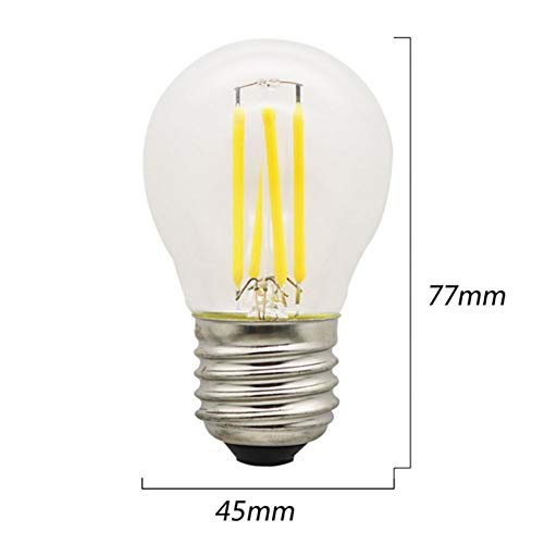 LED Bollen gloeilampen 12V E27 LED lamp 24v 36v 4W G45 Warm Wit 2700K 30W Equivalent 350 Lumens Niet Dimbare AC/DC 12… - Afbeelding 3