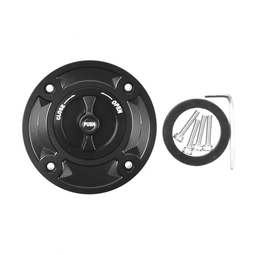 Bouchon de réservoir sans clé aluminium anodisé pour Suzuki Bandit 1200 noir