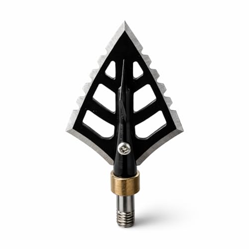 MCEG.INC -Crossbow Broadheads 100 & 125 Grain Adjustable – Fixed 4 Blade Stainless Steel – 3 Pack Hunting Broadheads for Crossbow – Deep Impact Performance