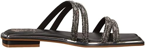 Vince Camuto Women's Footwear Women's Peomi Crystal Strap Sandal Slide, Black, 6.5 | Image 5
