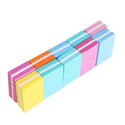 Mikinona 10個爪やすり ネイルサンディング ファイル マニキュアファイル ネイルアートツール 持ち運び便利 耐久性のあるスポンジプ