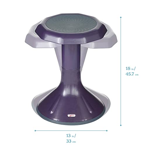 Image of ECR4Kids ACE Active Core Engagement Wobble Stool, 18-Inch Seat Height, Flexible Seating, Eggplant