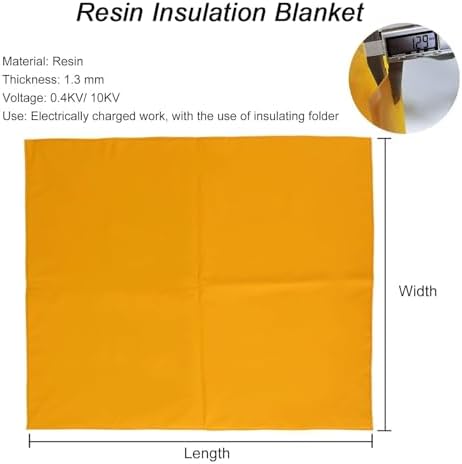 High Voltage Insulated Mat, Non-Conductive Safety Blanket for Electrical Equipment, Protects Against Electrocution, Durable and Reliable Electric Shock Prevention Mat