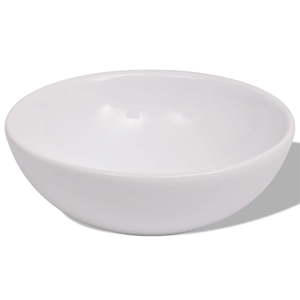 3-TLG. Badmöbel-Set, Waschbecken mit Unterschrank & Spiegel, Gäste-WC Möbel Set, Wand-Waschtisch aus Holzwerkstoff, Aufsatzwaschbecken Keramik 280mm, Schwarz