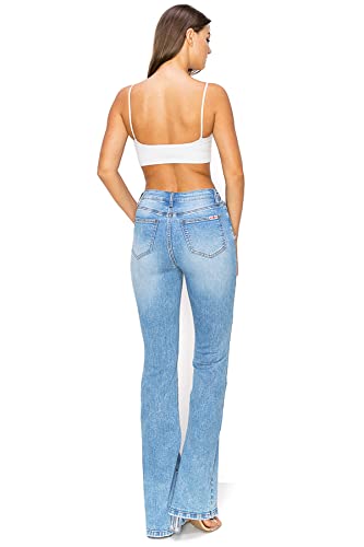 Machine Jeans Women's Juniors High Waist Denim Flares3