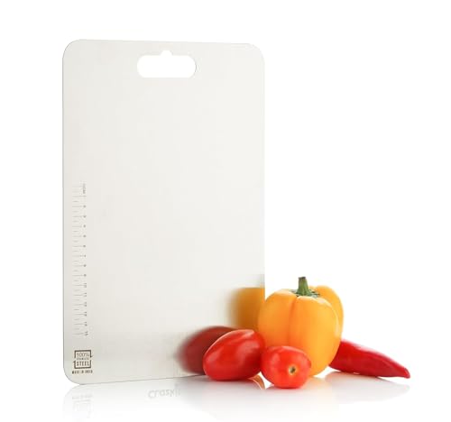 Image of REDSKY Chopping Board for Kitchen Vegetable Cutting Board, Metal Board, Vegetable Cutter Board, Durable Cutting Counter top Board /Chopping Board (31cm x 21cm) (M)
