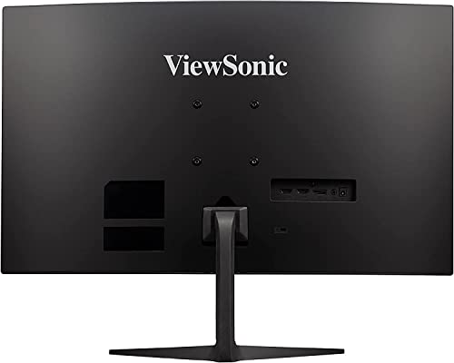فيوسونيك شاشة LCD للألعاب مقاس 27 بوصة بلوحة منحنية بدقة VA1920x1080 بزاوية عرض 169 وتردد 240Hz ولوحة غير لامعة ووقتا استجابة 1 مللي ثانية ومكبرات صوت وقابلية للتعديل بالميل VX2719-PC-MHD