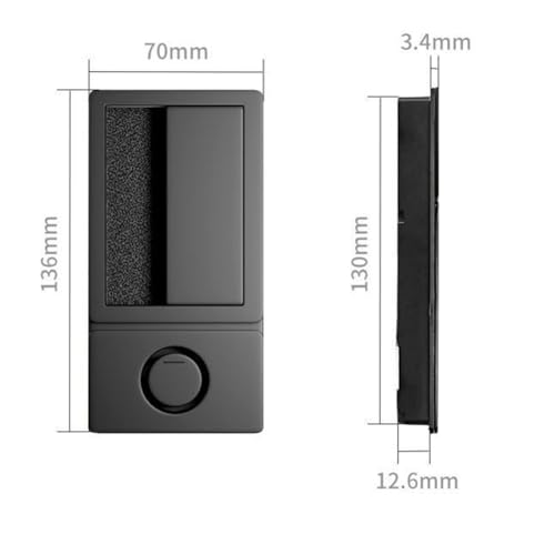 Serrure de porte invisible mécanisme push-pull loquet encastré plat
