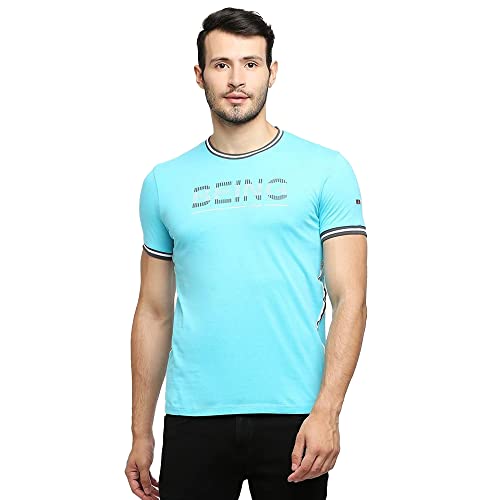 Image of Being Human Scuba Blue Regular Fit Round Neck Men's T-Shirt Clothing