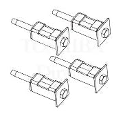 【 東 芝 】 純正品 ドラム洗濯機 包装用ボルト 輸送用固定金具 引越し用 42099116 上下4本セット(1台分)