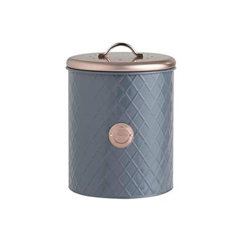 Elegant High-Capacity Compost Caddy with Copper Lid Cover