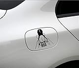 Funny Bikini Beauty Gas OR Ass Car Stickers-Sexy Girl Vinyl Car Window Stickers and Decals Bumper for Car Fuel Tank Cover Motorcycle Truck Vans SUV Stickers (10cm, Red)