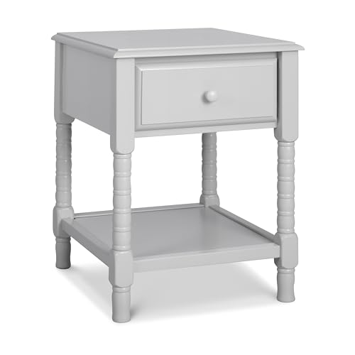 Image of Davinci Jenny Lind Spindle Nightstand in Fog Grey