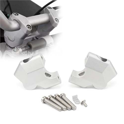 Rehausseur Guidon Ducati DesertX Accessoires Kit Montage Support Argenté 2022 2023