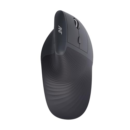 Image of Ant PC M200 Vertical Wireless Mice, Wireless Ergonomic Design, Rechargeable,5 Adjustable DPI, Silent 2.4GHz Optical Tunnel, USB Wireless Mouse for Laptop, PC Black