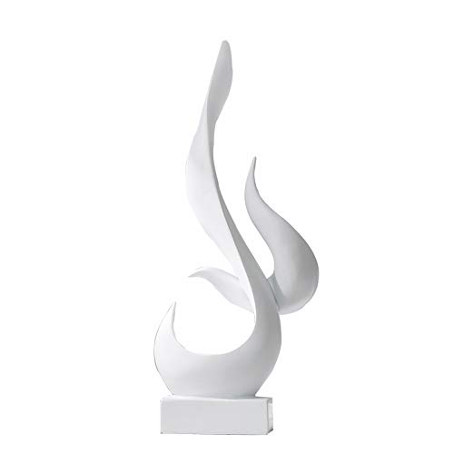 Statue moderne noire et blanche objet de décoration pour salon et bureau