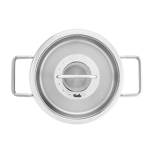 Fissler Pure Collection Stainless Steel Stewing Pot (24 cm, 5.7 L) with Glass Lid and Inner Graduation, Induction Friendly, Silver by Fissler - Image 4