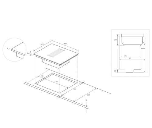 Hotte Intégrée Haier HAIH8IFMCF – Débit 620 m³/h, Classe A+ - vue 8