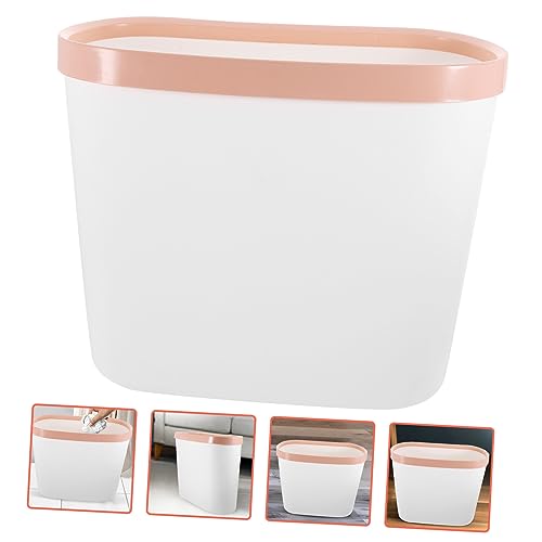 Caneca de basura rectangular 12.6x10.63x5.51 pulg capacidad grande miniatura 5