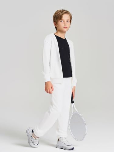 Image of Haloumoning Boys Sweatsuits Kids Active Zip Hoodie Sweatershirt and Jogger Sweatpants 5-14 Years
