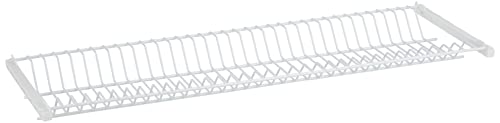 Sauvic 92195 - Escurreplatos Armario plastificado 75 cm, Color Blanco, 75 x 22 x 5 cm