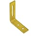 Metbil 10 x KR – Staffa ad Angolo Regolabile, 75x45x65x4,0 mm, per il Montaggio di Finestre e Pareti Divisorie in Cartongesso, Chiodi ø4, viti ø4, ø5, ø6, ø8, ø10, ø12, viti M5, M6, M6, M10, M12