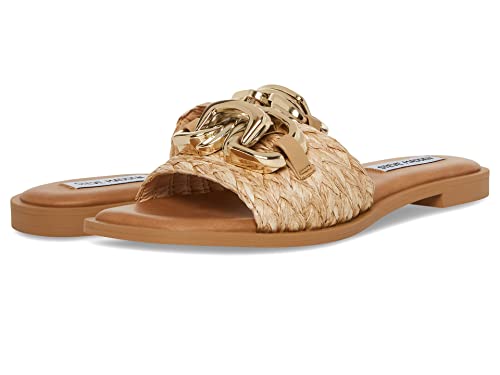 Steve Madden Women's Gene Sandal, Raffia, 7.5