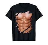 El divertido traje de abdominales falsos para hombre es el mejor regalo para culturistas, amantes del gimnasio, compañeros de gimnasio, entrenadores de fitness en Halloween, cumpleaños. Si tu paquete de seis viene pronto, muestra la vista previa con este diseño de abdominales de 6 unidades.