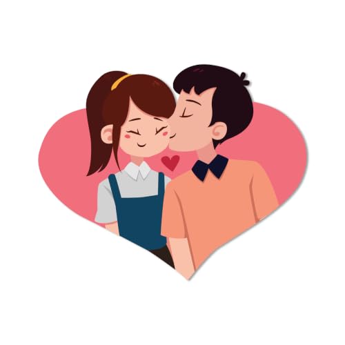 Image of Bhai Please Love Couple Theme Wooden Fridge Magnet - Couple Gift