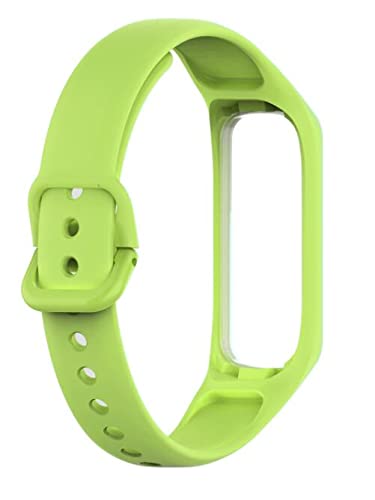 Image of Band Strap Belt with Buckle for Samsung Galaxy Fit E R375 Smart Band (Parrot Green) (Note: Not Compatible to Any Other Models Except Samsung Fit E R375 Band) (Parrot Green)