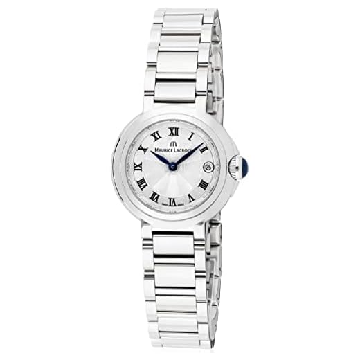 Maurice Lacroix Fiaba Date FA1003-SS002-110 - Reloj de pulsera para mujer, plata, Pulsera