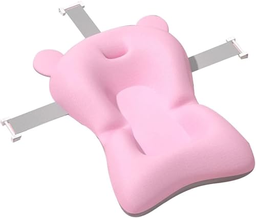 Auyyhuiベビーバスネット、新生児用バスタブサポートネット、柔らかい触感のベビーバスシートサポート、バスタブ用可調整ベビーバーサーネット、滑り止めのベビーバスパッド バスシートネット、0-12 ヶ月の乳児バス用。 M4