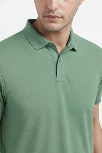 Image of Men's Plain Polo Neck T-Shirt | Comfortable | Stylish Casual & Smart Wear | Half Sleeve | Regular Fit