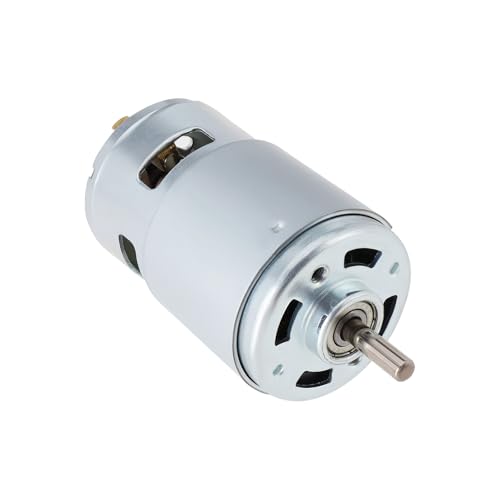 Create idea 1 motor 775 CC 12 V-36 V 12000 RPM de alta potencia de alta velocidad de eje redondo para dron, cortacésped, herramientas eléctricas, 98 x 42 x 5 mm