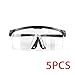 HFDGXCI 10Pairs Goggles Of Anti-Splash Windproof And Dustproof Laboratory Industrial Riding Safety Goggles Men's And Women's Glasses(2Pcs Black)