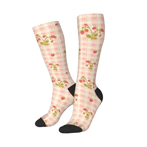 Image of Knee High Socks for Women Girls Fashion Women's Festival Stockings for Casual Running Work Travel