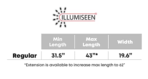 ILLUMISEEN LED Reflective Belt Sash | High Visibility LED Lights with 2 Lighting Modes | Adjustable Quick Release Buckle | USB Rechargeable, No Batteries Needed | Weatherproof Professional Safety Gear