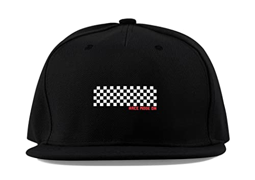 Casquette de baseball en coton respirant noir avec visière plate rigide unisexe