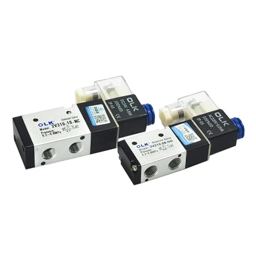 Électrovanne pneumatique 3V210-08 3 voies 10mm normalement fermée DC12V air - 8