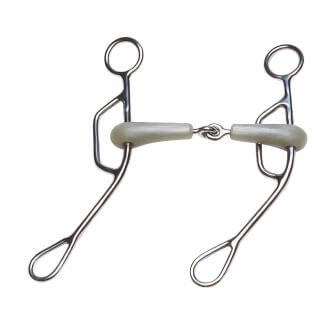 FEELING Flexi Schenkeltrense, Breite 14,5 cm, Stärke 21 mm, Seitenteile 230 mm, massiv