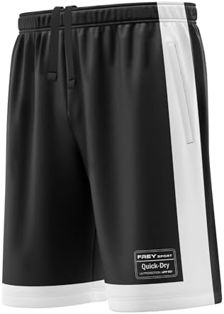 Freysport Siyah Beyaz Günlük Şort (Siyah - Beyaz, 3XL) - Görsel 1