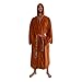 STAR WARS Jedi Master Hooded Bathrobe for Men And Women | Soft Plush Spa Robe For Shower | Lightweight Fleece Housecoat With Belted Tie | Plus Size XXL