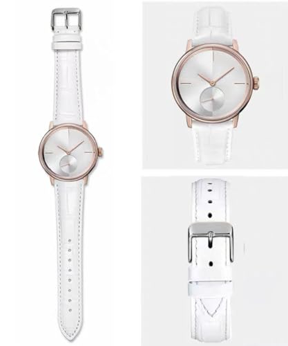 Image of Watch Bands Genuine Leather Embossed Alligator Grain Calfskin Replacement Strap for Women Men Bracelet Choose Color Width 16mm 17mm 18mm 19mm 20mm 21mm 22mm 22mm 24mm