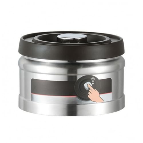 Fonowx 750ml �ȉ~�`�^��L���j�X�^�[ �C���������� �v���X���^��W�t���X�e�����X�L���j�X�^�[ �������ȒP �R�[�q�[���p�ۑ��e�� �􂢂₷�� �ۑ��H�i�p�X�e�����X�e�� �ϋv�� �R�[�q�[�� �H���i�I�p, �V���o�[, �u���E���W