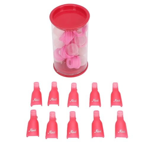 Cosiki Set de 10 Clips Nail Soak Off Estándar y 10 Mini miniatura 5