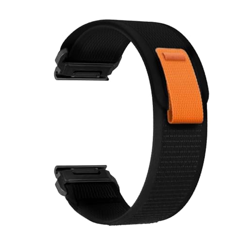 QuickFit 22mm交換 バンド 用のガーミン Approach S70 / Fenix 8 / epix Pro 47mm, スポーツ ベルクロデザイン サイズ調節可能 ナイロン製 弾力性 軽量柔らかいに適合する Garmin Instinct 3