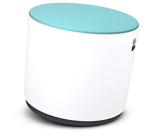 Image of Turnstone by Steelcase Maya Blue Fabric Chair, White
