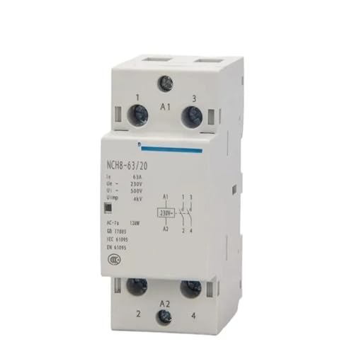 Contacteur modulaire domestique AC 230V NCH8-20A 4NO pour tableau électrique