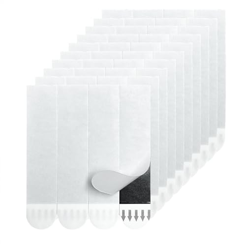 Damage Free Removable Wall Tape 40 Pack, Heavy Duty Double Sided Tape Black, Picture Hanging Strips Replacement, Mounting Tape Adhesive Strips